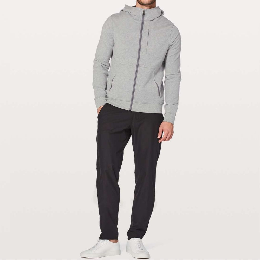 Lululemon City Sweat Zip Hoodie Heathered Medium Grey Size Small